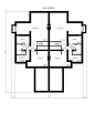 Проект таунхауса с гаражом и мансардой Rg4802 План1